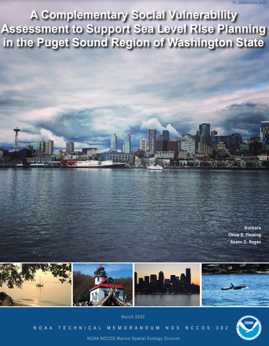NCCOS Publishes Social Vulnerability Assessment in Support of Sea Level Rise Planning in Puget Sound  