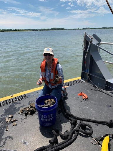 NCCOS Oxford Lab Partners with Maryland DNR in Oyster Restoration Effort
