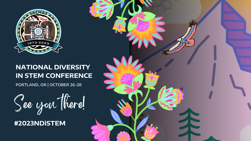 Decorative graphic for National Diversity in STEM conference