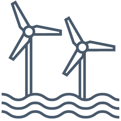 wind turbines in water graphic