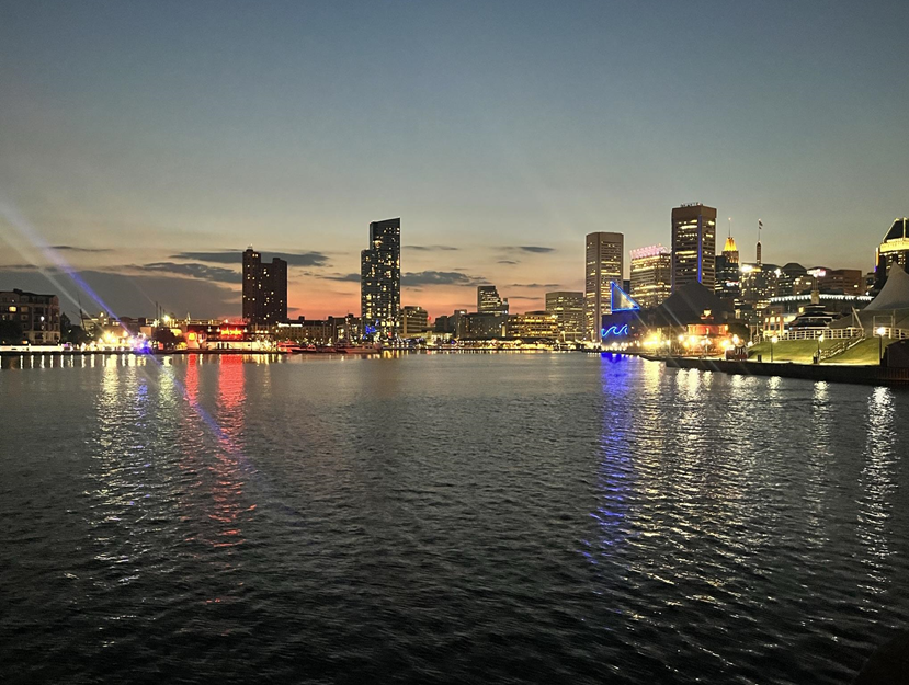 Baltimore skyline, September 6, 2023.