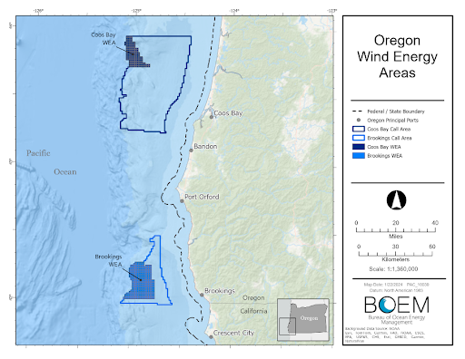Spatial Modeling Informs Designation of Final Wind Energy Areas Off Oregon Coast