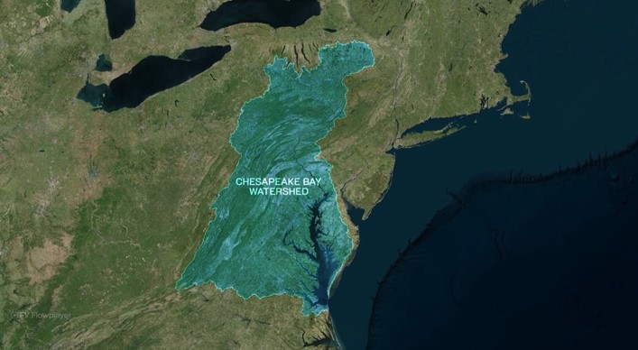 Map of Chesapeake Bay Watershed
